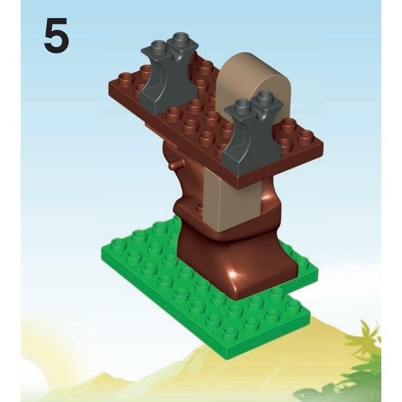 LEGO DUPLO‎ Dino Trap Set 5597 Dinosaur Caveman Playset 2008 Near Complete - Picture 7 of 7